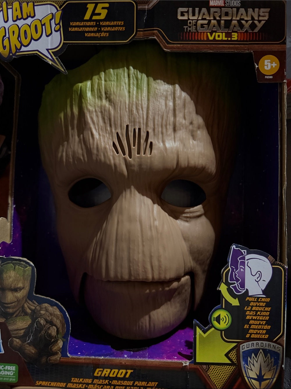 Marvel Guardians of the Galaxy Groot Talking Mask - Brown